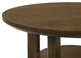 Ottowa 36-inch Round Wood Cocktail Coffee Table Brown