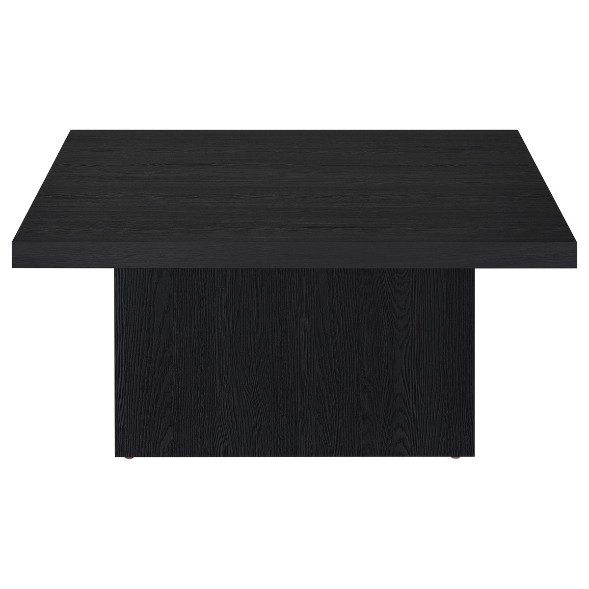 Devar Square Engineered Wood Cocktail Coffee Table Black