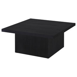 Devar Square Engineered Wood Cocktail Coffee Table Black