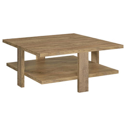Dawn  Round Coffee and End Table Set Mango Brown