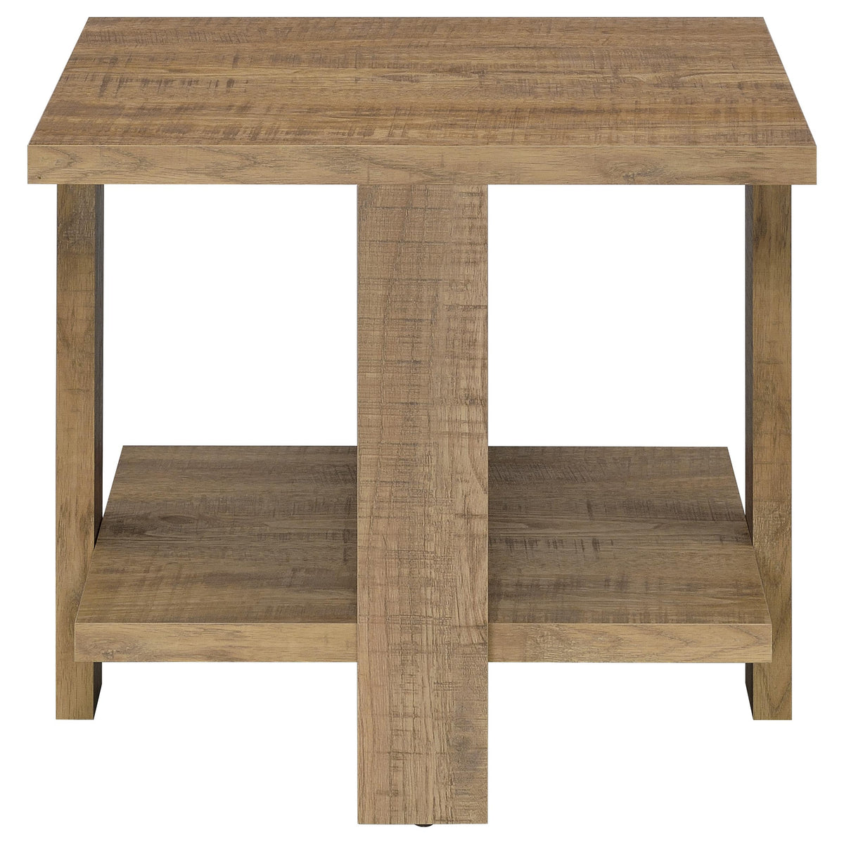 Dawn  Round Coffee and End Table Set Mango Brown