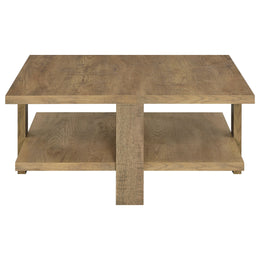 Dawn Square Engineered Wood Coffee Table Mango Brown