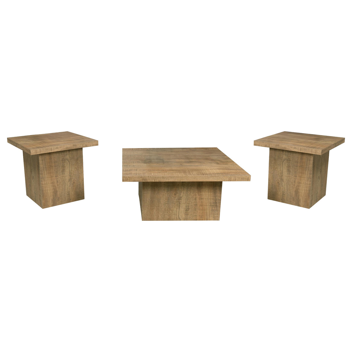Devar Square Coffee and End Table Set Mango