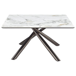 Carvell  Square Coffee and End Table Set Mirage White