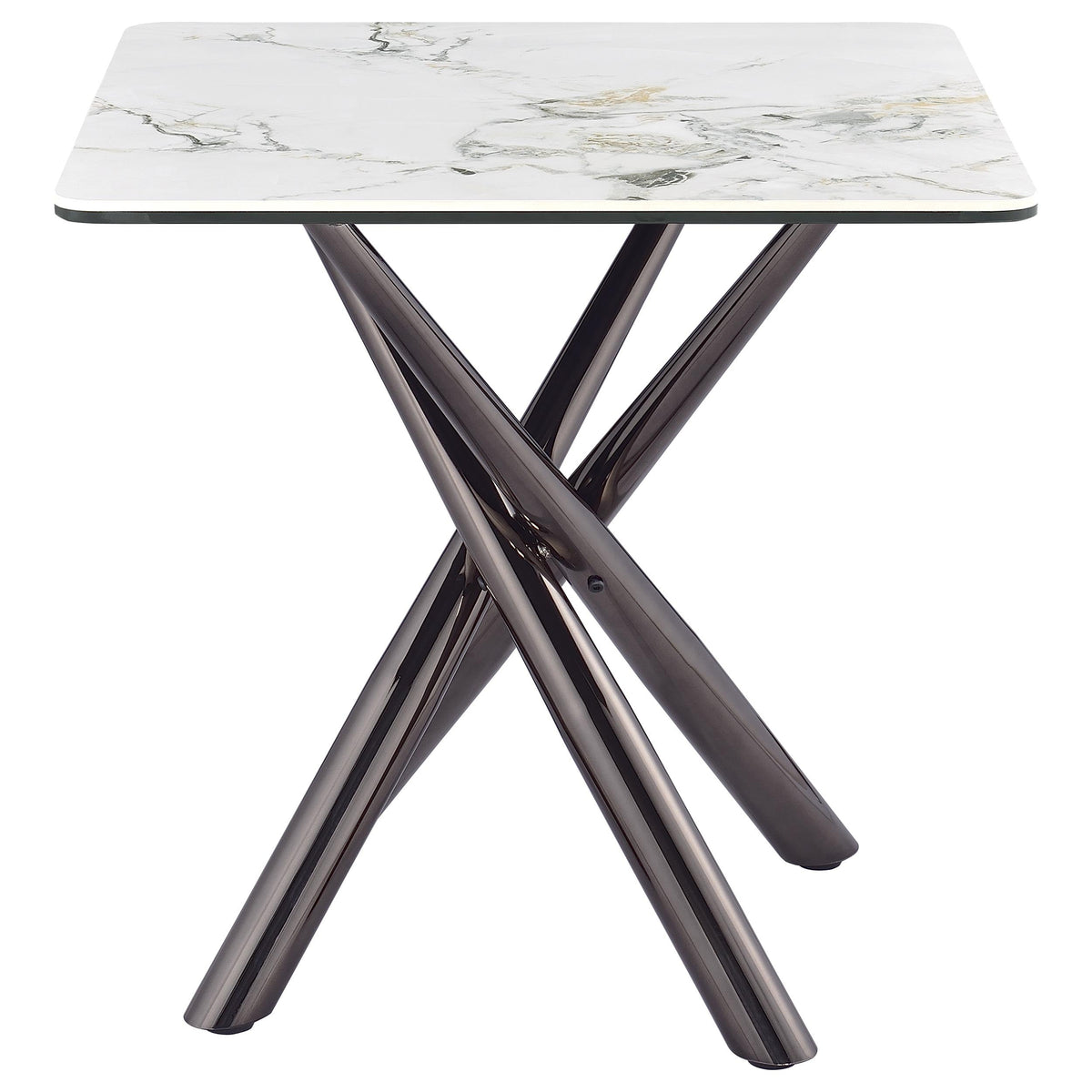 Carvell  Square Coffee and End Table Set Mirage White