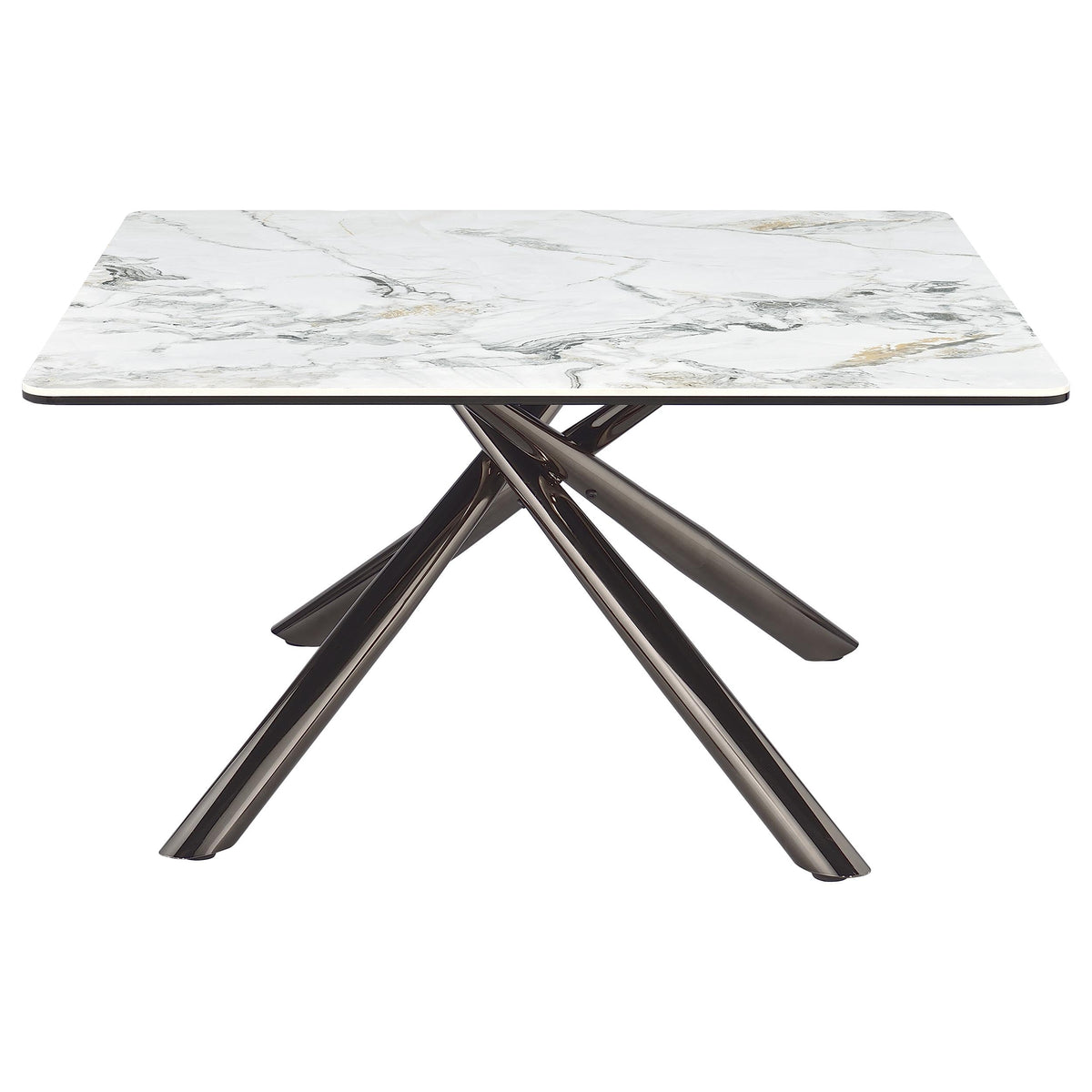 Carvell  Square Coffee and End Table Set Mirage White