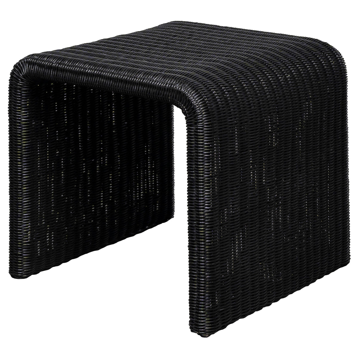 Cahya Square Woven Rattan End Table Natural