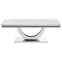 Kerwin  Rectangular Coffee and End Table Set Chrome