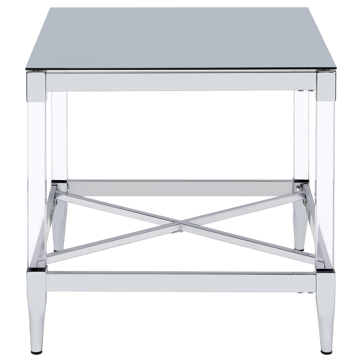 Lindley Square Coffee and End Table Set Chrome