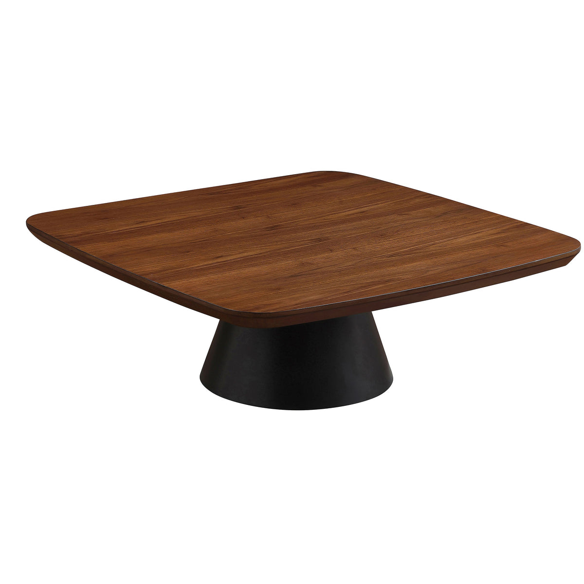 Eason  Coffee Table Set Walnut and Black