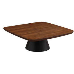 Eason  Coffee Table Set Walnut and Black