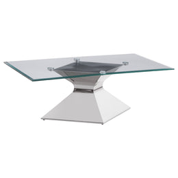 Jenny  Rectangular Coffee and End Table Set Chrome