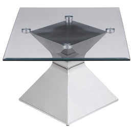 Jenny  Rectangular Coffee and End Table Set Chrome