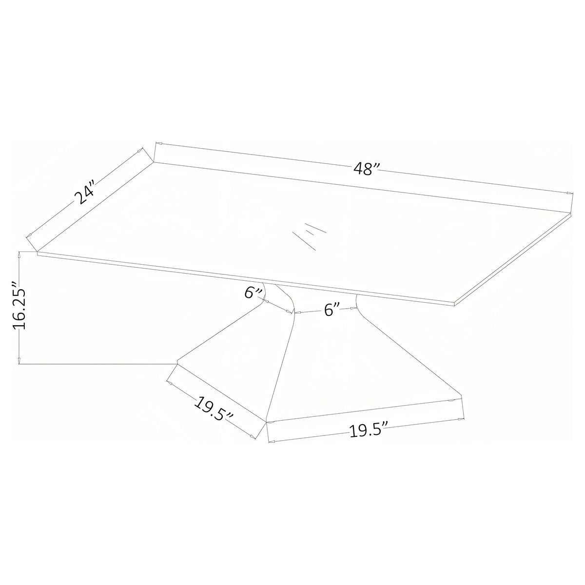 Jenny  Rectangular Coffee and End Table Set Chrome