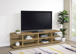 Cartmill 78-inch 2-tier TV Stand Media Console Black