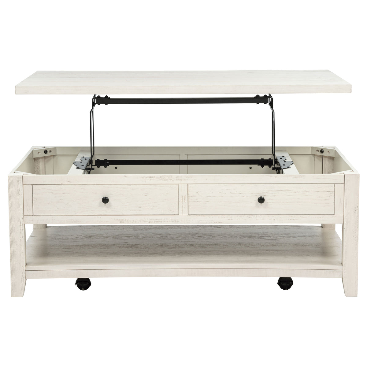 Payne 48-inch Mobile Lift Top Coffee Table Distressed