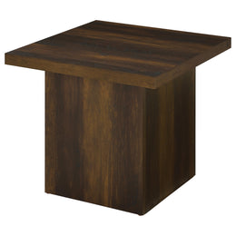 Devar Square Coffee and End Table Set Dark Pine