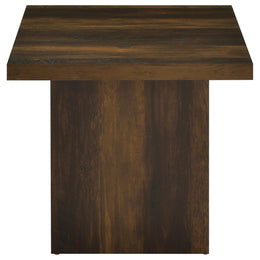 Devar Square Coffee and End Table Set Dark Pine
