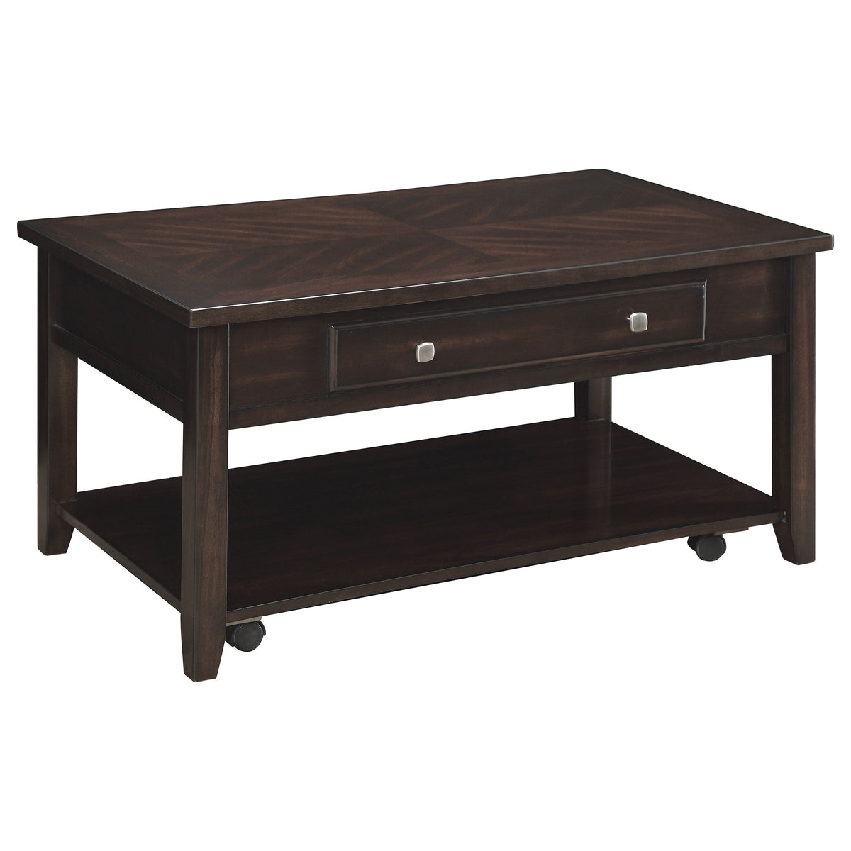 Bradford  Lift Top Coffee and End Table Set Walnut