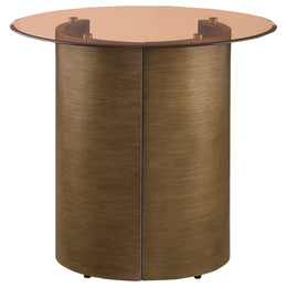 Morena  Coffee and End Table Set Brushed Bronze