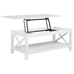 Skyview 44-inch Rectangular Lift Top Coffee Table White