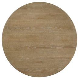 Adina 36-inch Round Wood Coffee Table Distressed Light Brown