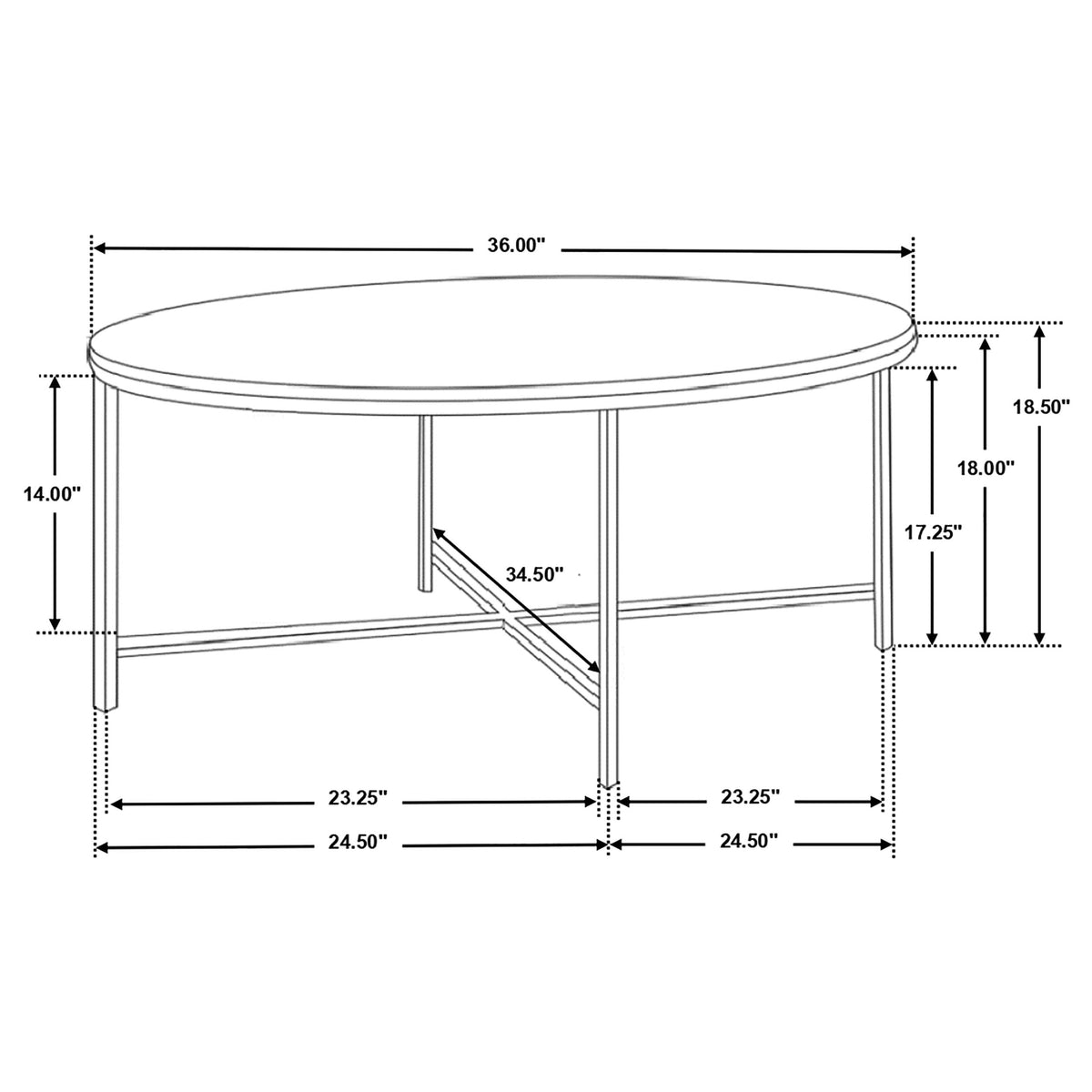 Ellison  Round Marble Coffee and End Table Set White