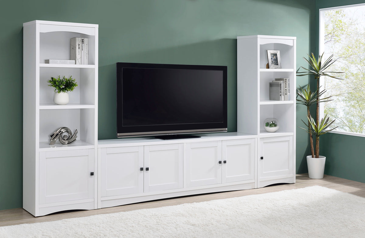 Laughlin  Entertainment Center TV Stand Dark Pine
