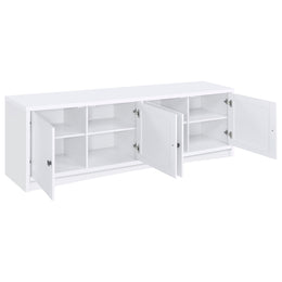 Laughlin  Entertainment Center TV Stand Dark Pine