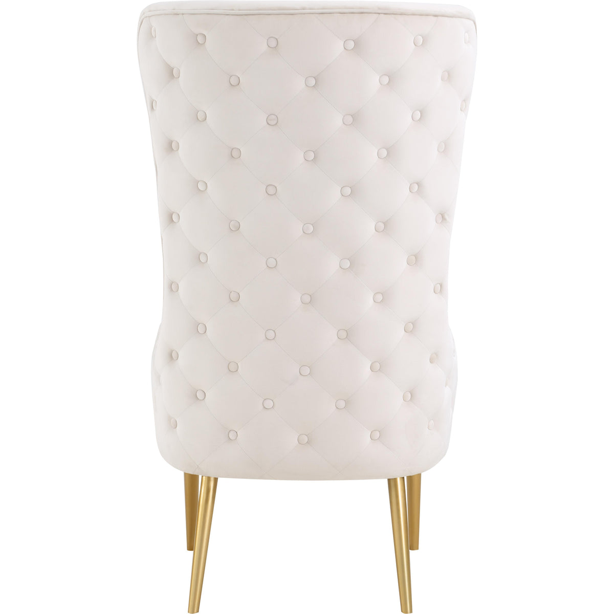 Meridian Alexander Cream Velvet Accent Chair