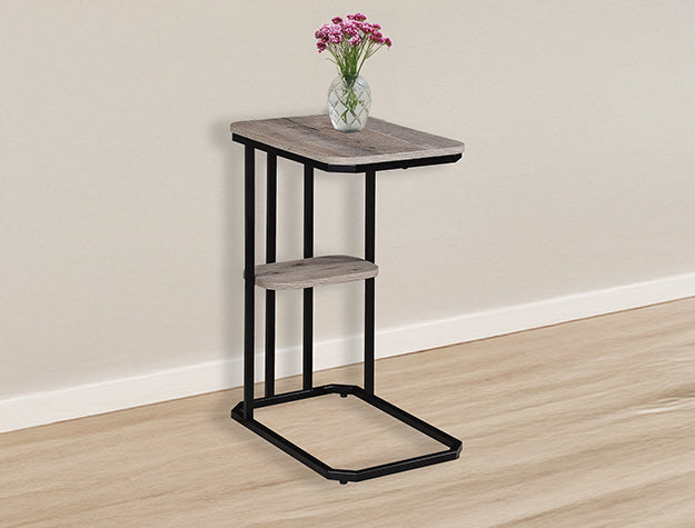 Ida Weathered Grey Chairside Table