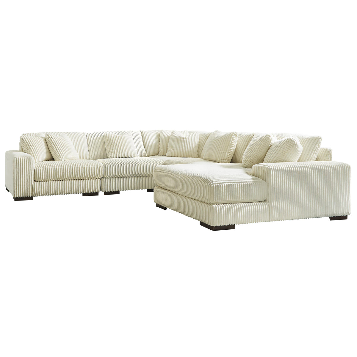 Diamond Modern Furniture Exclusive Design Lindyn Fabric 5 pc Sectional 2110464/2110446/2110477/2110446/2110417