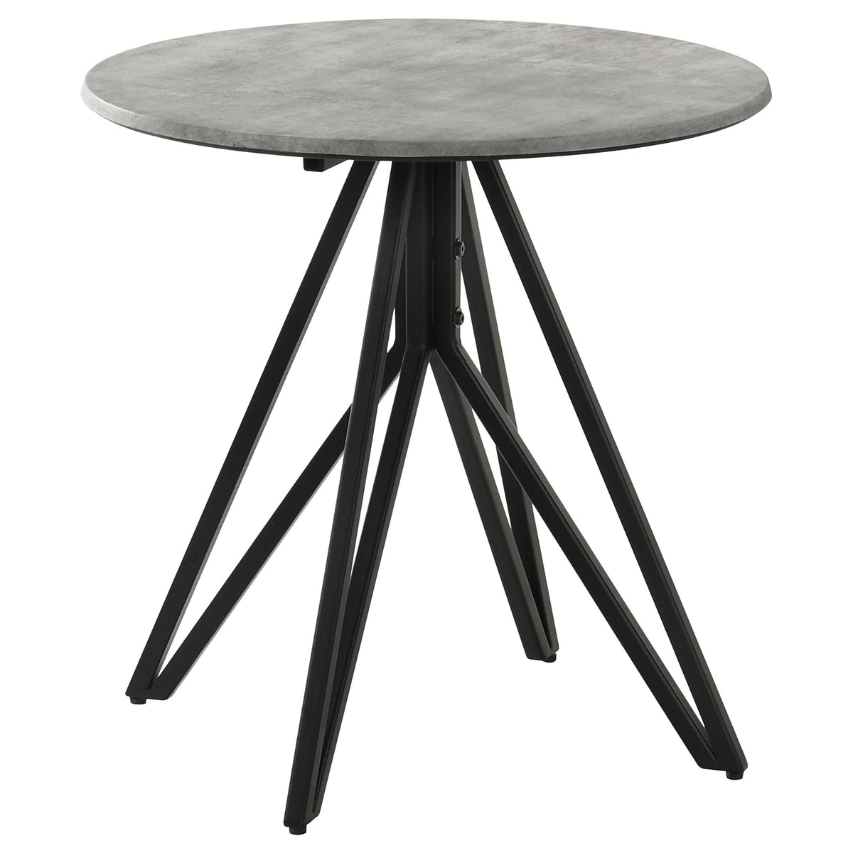Hadi  Round SmartTop Coffee and End Table Set Cement