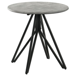 Hadi  Round SmartTop Coffee and End Table Set Cement