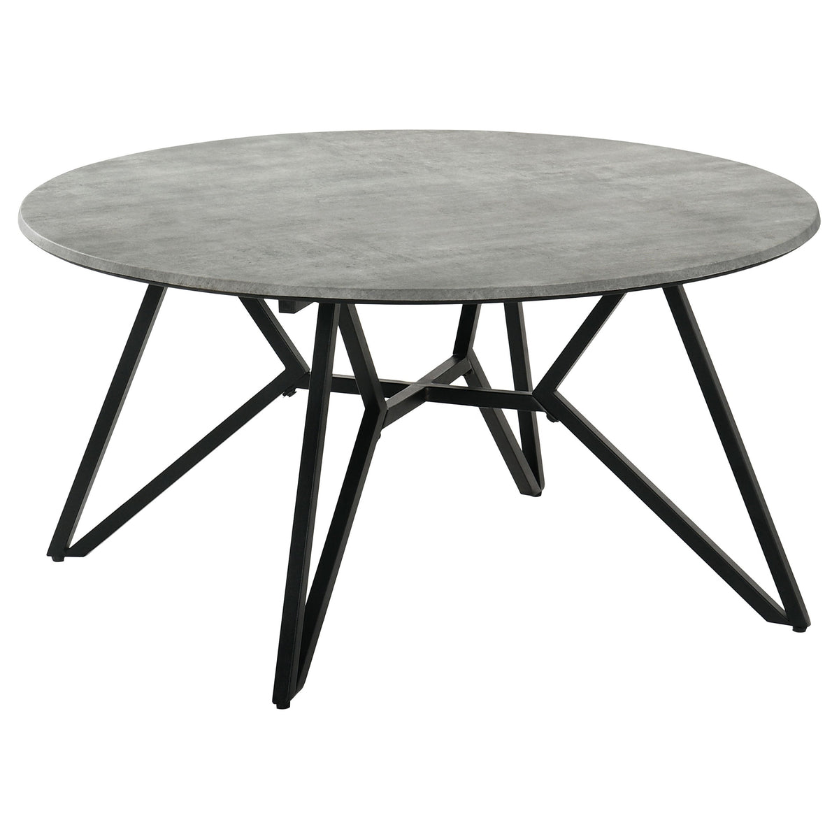 Hadi  Round SmartTop Coffee and End Table Set Cement