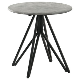 Hadi  Round SmartTop Coffee and End Table Set Cement