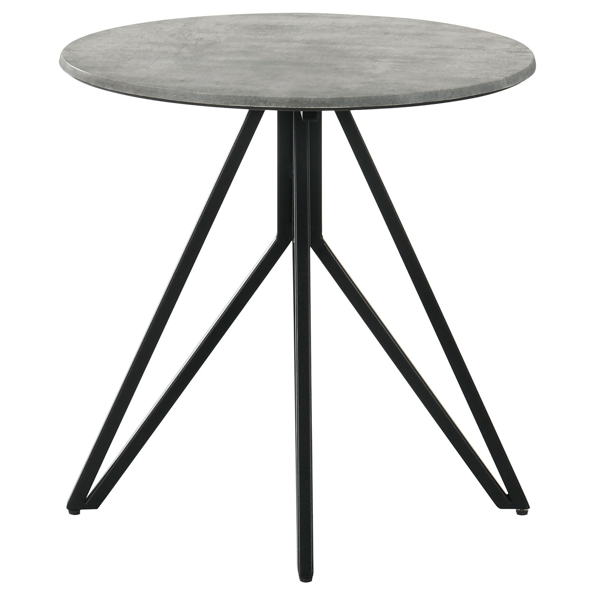 Hadi  Round SmartTop Coffee and End Table Set Cement