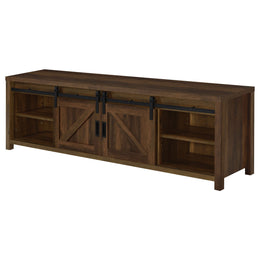 Madra 2-door Engineered Wood 79-inch TV Stand Dark Pine