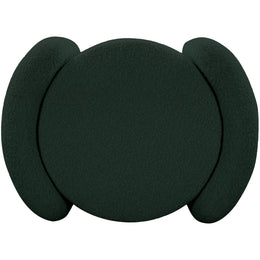 Meridian Horizon Green Boucle Fabric Ottoman