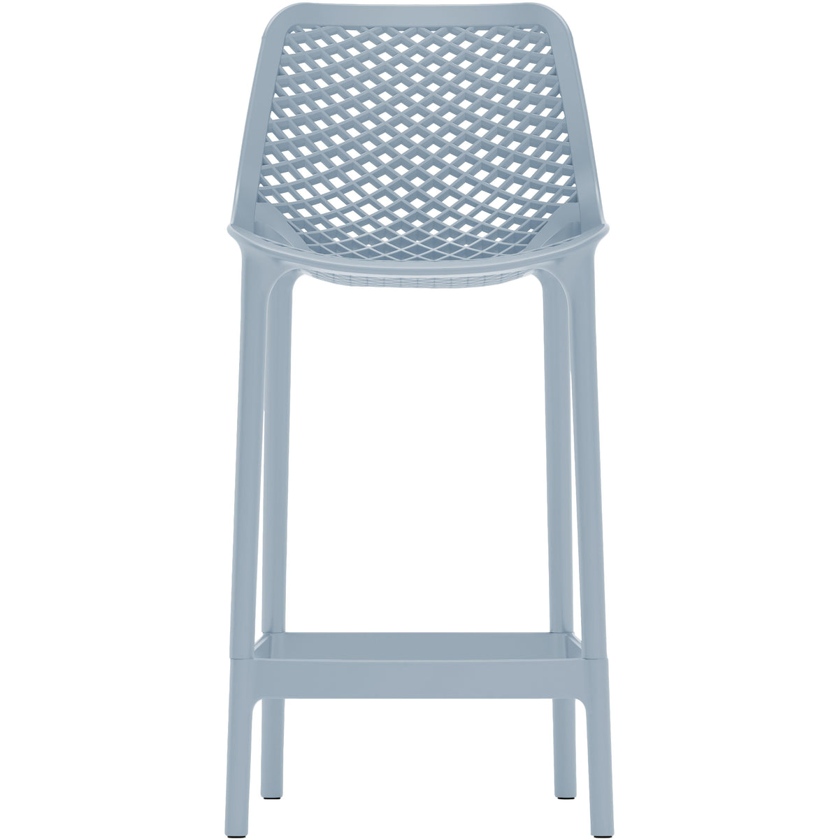 Meridian Mykonos Sky Blue Outdoor Patio Stool