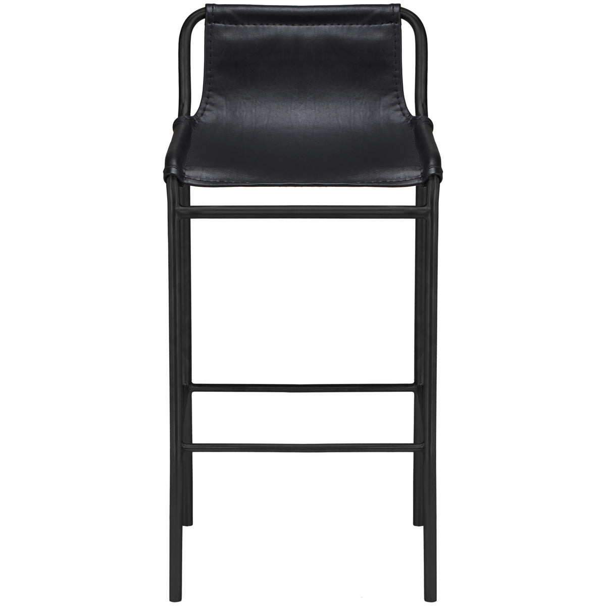 Meridian Dax Black Vegan Leather Counter Stool
