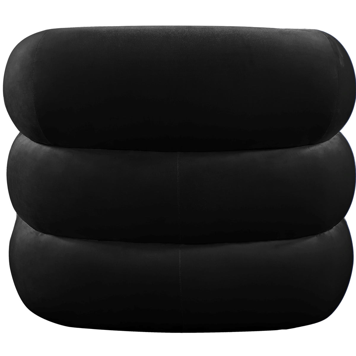 Meridian Roxbury Black Velvet Accent Chair