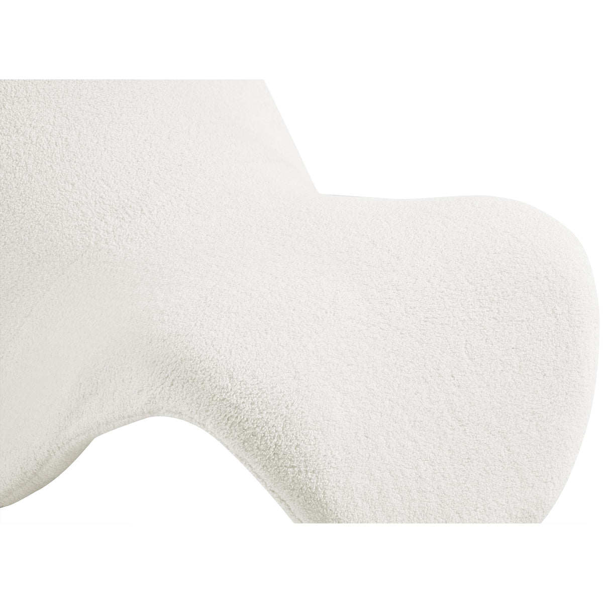 Meridian Theodore Cream Fur Accent Chair