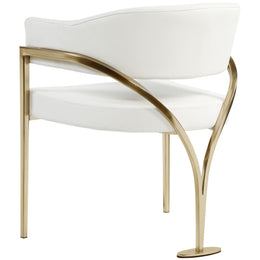 Meridian Madelyn Cream Vegan Leather Dining Chair