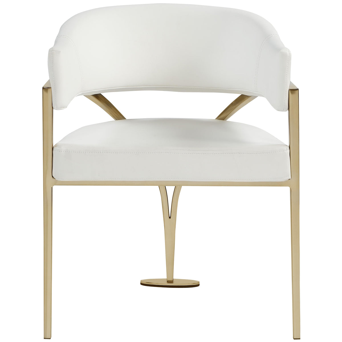 Meridian Madelyn Cream Vegan Leather Dining Chair