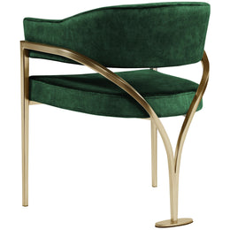 Meridian Madelyn Green Velvet Dining Chair