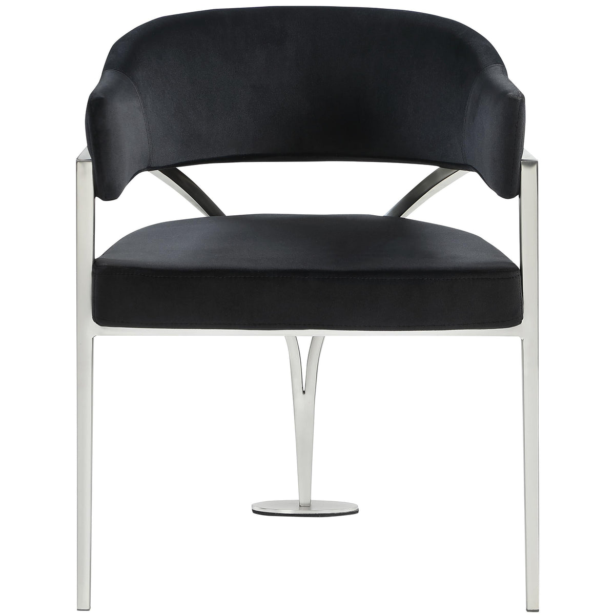 Meridian Madelyn Black Velvet Dining Chair