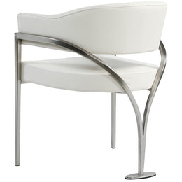 Meridian Madelyn Cream Vegan Leather Dining Chair
