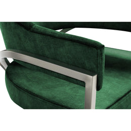 Meridian Madelyn Green Velvet Dining Chair