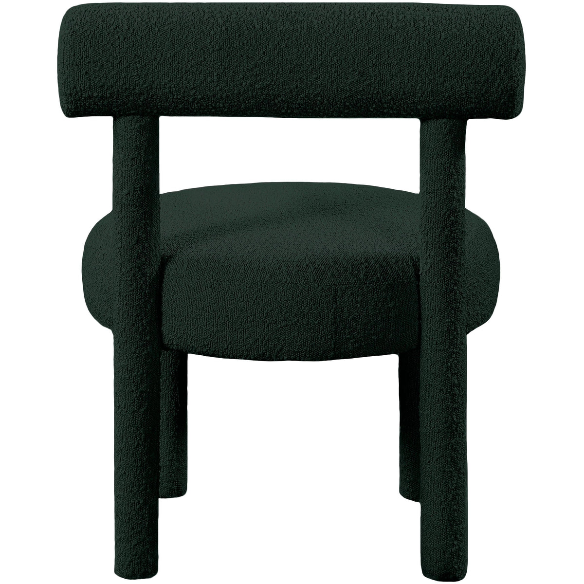 Meridian Parlor Green Boucle Fabric Accent Chair